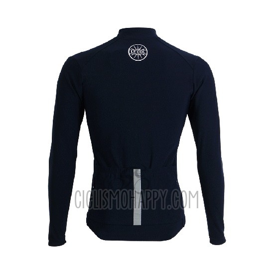 Lecol Cycling Jersey Bib Tight 2019 Men Long Sleeve Blue